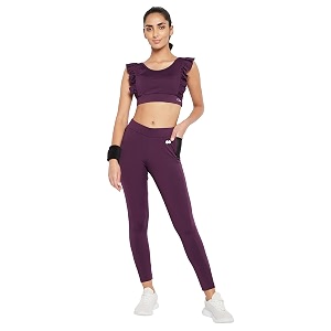 Clovia Womens Snug Fit High-Rise Active Tights