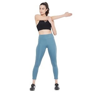 Clovia Womens Snug Fit Active High-Rise Ankle-Length