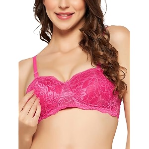 Clovia Womens Solid Padded Demi Cup Wire