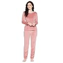 Clovia Women39s Velour Solid Top amp Pyjama