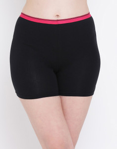 Clovia Women Boy Short Black Panty