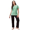 Clovia Women Cotton Night Suit Printed Top