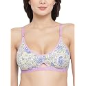 Clovia Women39s Cotton Rich Non-Padded Non-Wired Floral
