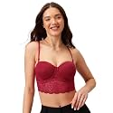 Clovia Women Lace Solid Padded Full Cup