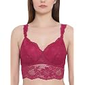 Clovia Women Lace Solid Padded Full Cup