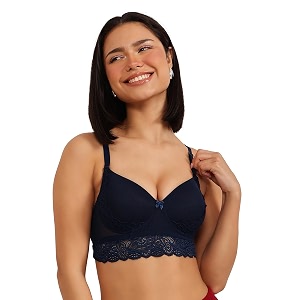 Clovia Women Padded Lace Bra- Full Coverage