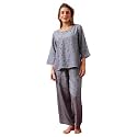 Clovia Women Rayon Night Suit Printed Top