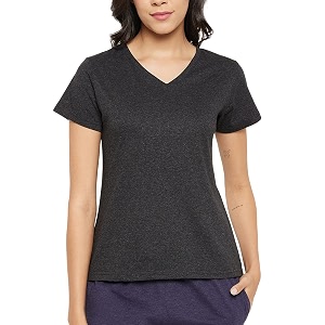 clovia women39s chic basic short sleeve sleep top
