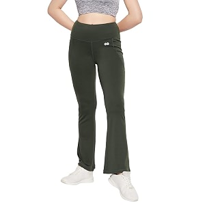 clovia women39s comfort fit high-rise flared yoga pants with side pockets ab0119r17_green_s