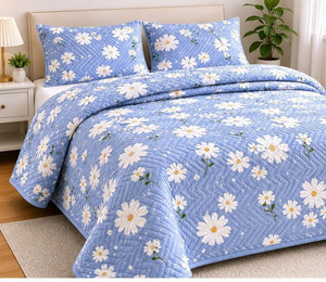 CLOVIS KRAFTS Reversible Cotton King Bed Cover