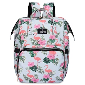 the clownfish baby on board series multipurpose diaper bagbackpacknappy baghandbagmaternity bag for baby essentials with bottle organizer amp tissues dispensing pocket in polyester