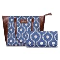 THE CLOWNFISH Combo of Valentine Series Printed Handicraft Fabric &amp; Faux Leather Handbag for Women/College Girls &amp; Charisma Collection Womens Wallet Clutch