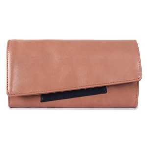 the clownfish gracy collection womens wallet clutch ladies purse with multiple card slots apricot