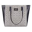 THE CLOWNFISH Printed Handicraft Fabric &amp; Faux Leather Handbag for Women Office Bag Ladies Shoulder Bag Tote for Women College Girls