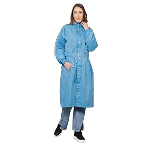 the clownfish women polyester standard length rain coat rain coat long coat raincoat for ladies waterproof reversible double layer aquashield series