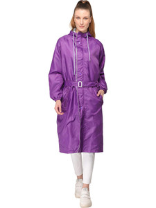 The CLOWNFISH Solid Women Raincoat