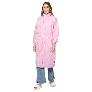 the clownfish women polyester standard length rain coat rain coat long coat raincoat for ladies waterproof reversible double layer aquashield series