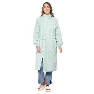the clownfish women polyester standard length rain coat rain coat long coat raincoat for ladies waterproof reversible double layer aquashield series
