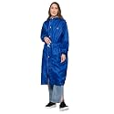 THE CLOWNFISH Women Polyester Standard Length Rain Coat Rain Coat Long Coat Raincoat For Ladies Waterproof Reversible Double Layer. Aquashield Series