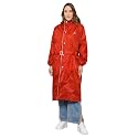 THE CLOWNFISH Women Polyester Standard Length Rain Coat Rain Coat Long Coat Raincoat For Ladies Waterproof Reversible Double Layer. Aquashield Series