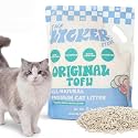 CLR3008A Ultra Absorbent Fast Clumping, Flushable, Natural Ingredient, Odor Control, Low Dust and Low Tracking Tofu Cat Litter, 8 lbs