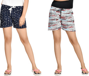club a9 printed women multicolor beach shorts