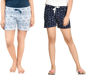 club a9 printed women multicolor beach shorts
