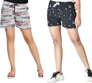 club a9 printed women multicolor beach shorts
