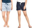 Club A9 Printed Women Multicolor Beach Shorts
