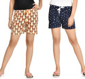 Club A9 Printed Women Multicolor Beach Shorts