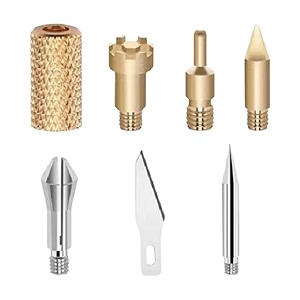 club bollywood wood burning tips set wood burning tool for pyrography work embossing adults 6pcs tip withadapterhome arts amp craftsother woodworking supplies6 wood burning tips 1 adapter