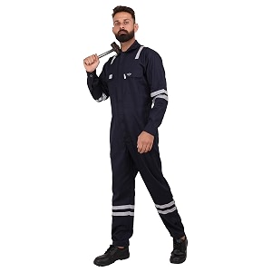 club twenty one men39s pyrovatex treated flame resistant fr high visibility coverall boiler suit 1 inch tape workwear overall suit for men
