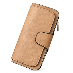 CLUCI Wallet For Women PU Leather RFID