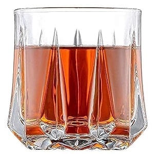 set of 6 glass for dining table water juice glass milkcold drink whiskey cocktail lead-free perfect for home rock style glass 350ml
