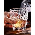 (Set of 6 Glass for Dining Table, Water, Juice Glass, Milk,Cold Drink, Whiskey, Cocktail, Lead-Free, Perfect for Home (GK WHISKY5 Glass 325ML)
