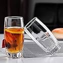 (Set of 6 Glass for Dining Table, Water, Juice Glass, Milk,Cold Drink, Whiskey, Cocktail, Lead-Free, Perfect for Home (Glacier Juice Glass 330ML)