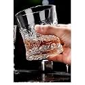 (Set of 6 Glass for Dining Table, Water, Juice Glass, Milk,Cold Drink, Whiskey, Cocktail, Lead-Free, Perfect for Home (GK WHISKY4 Glass 325ML)