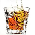 (Set of 6 Glass for Dining Table, Water, Juice Glass, Milk,Cold Drink, Whiskey, Cocktail, Lead-Free, Perfect for Home (Diamond Whisky Glass 300ML)