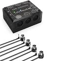 CME MIDI Thru5 WC + 4-Pack 1FT TRS 3.5 MIDI Cables - 1-in-5-out MIDI Thru box with 4 1FT TRS 3.5 Type A MIDI cables for compact spaces