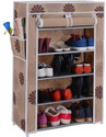 CMerchants 5-L-SHOE-RACK Metal Collapsible Shoe Stand