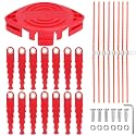 CMZST0653 Polycarbonate Replacement Head Compatible with Craftsman CMCST900 CMESTA900 CMESTE920 CMZST98020 CMCST915 CMEST91 Trimmers,with Quickload Blades & 0.11" Flexible Line Parts (30 Pack)