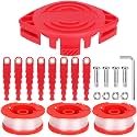 CMZST0653 Replacement Trimmer Spool & Blades Head Compatible with Craftsman CMCST900 CMESTA900 CMESTE920 CMZST98020 CMCST915 CMEST913 Trimmer,CMZST065 Blades Head with 0.065" 30Ft Line(17 Pcs)