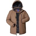 CNBQDD Winter Jackets Mens Skiing Coats Warm Waterproof Ski Snow Coat with Hooded for Cold Weather
