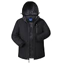 CNBQDD Winter Jackets Mens Skiing Coats Warm Waterproof Ski Snow Coat with Hooded for Cold Weather