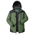 CNBQDD Winter Jackets Mens Skiing Coats Warm Waterproof Ski Snow Coat with Hooded for Cold Weather