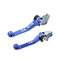 CNC Aluminum Motorcycle Foldable Brake Clutch Lever Handle for YZ125/YZ250 (15-22), YZ250F/YZ450F (09-22), YZ125X/YZ250X (16-22), YZ450FX/YZ426F (19-22)
