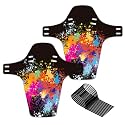 CNC Mountain Bike Fenders,MTB Mud Guard,2PCS Front and Rear Bike Mudguard Fits 26", 27.5", 29" Plus Size and Fat Bikes.