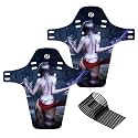 CNC Mountain Bike Fenders,MTB Mud Guard,2PCS Front and Rear Bike Mudguard Fits 26", 27.5", 29" Plus Size and Fat Bikes.