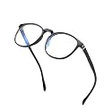 Blue Light Blocking Glasses,Computer Glasses,Anti Eyestrain, Lightweight Frame Eyeglasses,Men/Women… (Black)