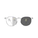 Blue Light Blocking Glasses,Computer Glasses,Anti Eyestrain, Lightweight Frame Eyeglasses,Men/Women… (Crystal | Anti-Blue Light Tinted Lenses)